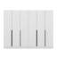 Support de couloir moderne, blanc, 106,3 x 82,7 x 13,8 pouces | 100% panneau de particules enduit de mélamine, épaisseur: 0,7 pouce | Solution de rangement élégante et fonctionnelle pour le vestibule, design durable et élégant-102346737
