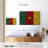 Straw Weave Cameroon Flag-164810375