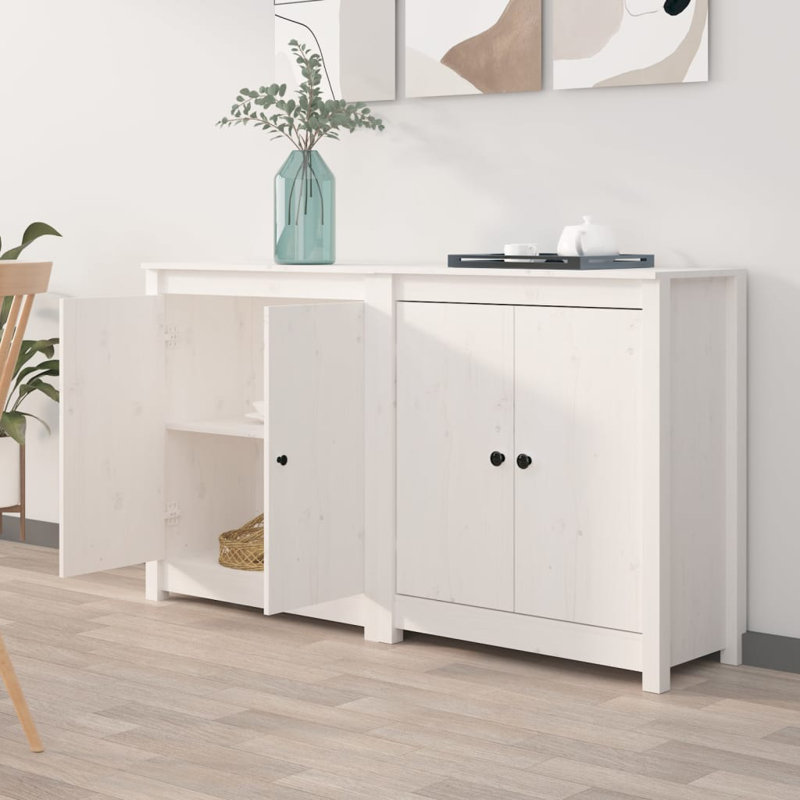Guthbrand 70cm Solid Wood Sideboard, White