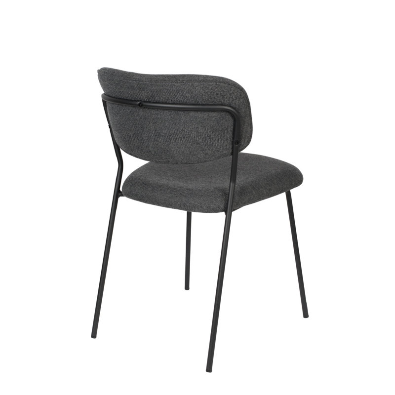 Jolien Upholstered Dining Chair, Dark Gray
