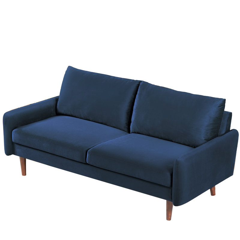 Teniqua Velvet, Dark Blue, 33" H x 58" W x 32.2" D