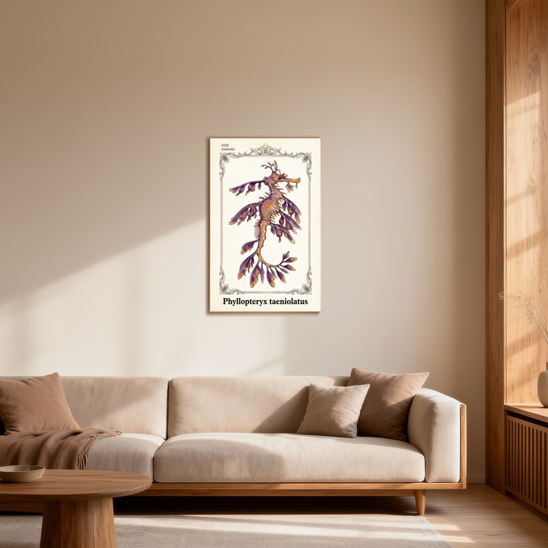 Imprimé artistique animaux Seadragon, H 24 po x l 16 po