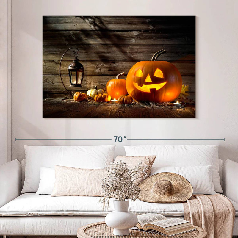 Jack O Lantern souriant, H 34 po x l 51 po