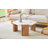 31-Inch Modern-Style Hexagonal Coffee Table,With White Marble Surface.