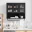Armoire murale de salle de bain avec espace de rangement ouvert et caché-232566919