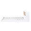 Lit plateforme en bois blanc avec tiroirs de rangement-114208345