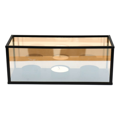 Glass Tabletop Tealight Holder