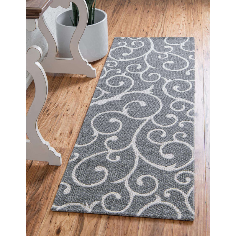 California Cotton Abstract Indoor Rug, Runner 2'2" x 7'4"