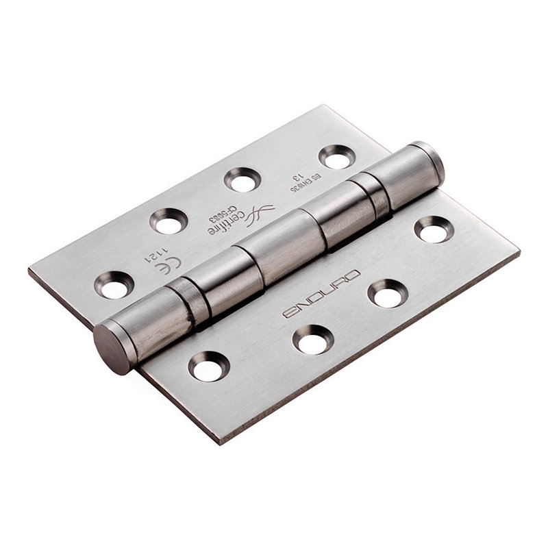 10.2cm H x 7.6cm W Butt Bearing Pair Door Hinges, Satin Stainless Steel
