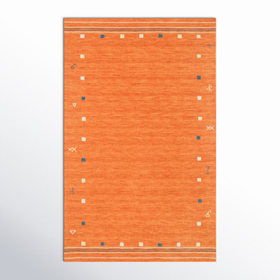 Danette Wool Rust Area Rug