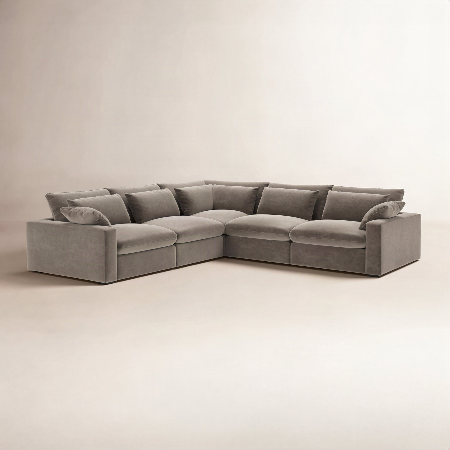 Remy Sectional, Indy Cocoa Linen Blend