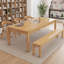 Bureau rectangulaire brun en bois massif-412671863