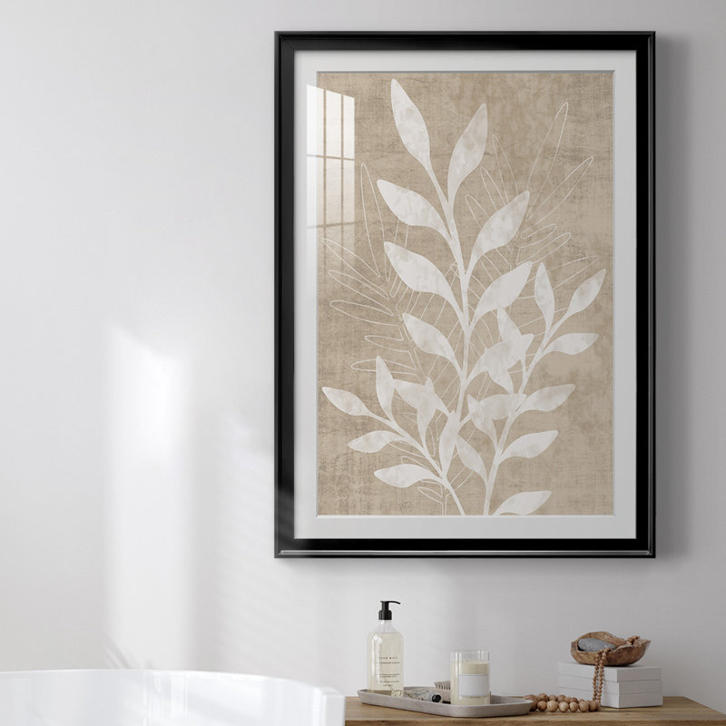 " Foliage Retreat II ", 30.5" H x 22.5" W, Black