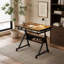 Table de casse-tête à hauteur réglable avec plateaux de rangement et housse de protection pour les amateurs d'adultes (seulement le bureau inclus)