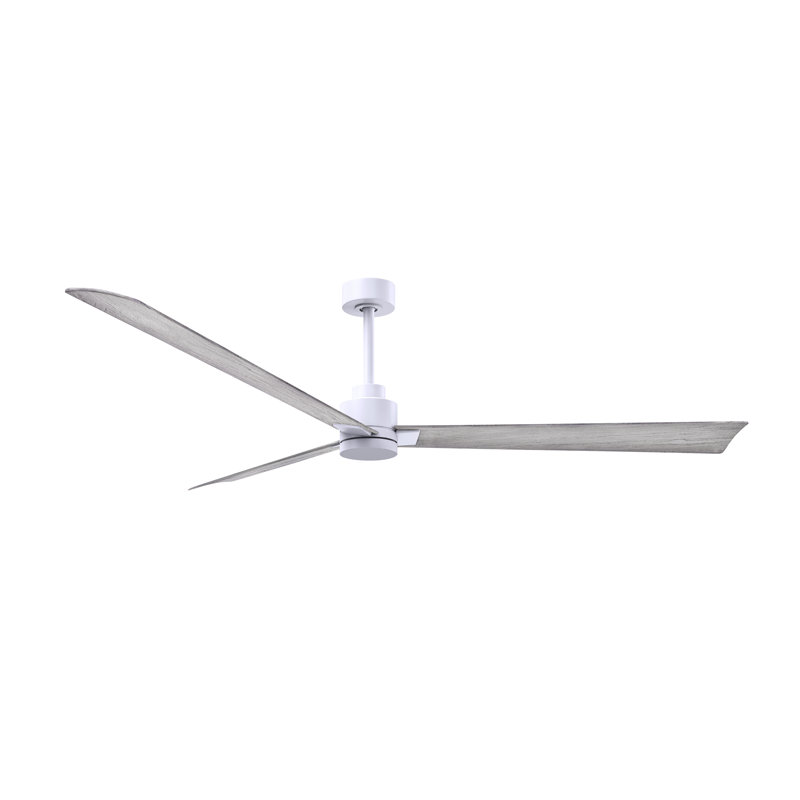 Alessandra 72'' Ceiling Fan, Matte White, Barn Wood Tone