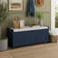Banc de rangement TREXM avec 3 portes en forme de volet, banc à chaussures avec coussin amovible et espace de rangement caché-133700762-133700763