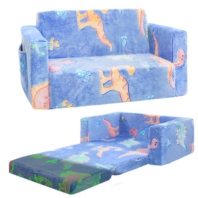 Amilee Kids Couch Sofa, Folding Toddler Couch