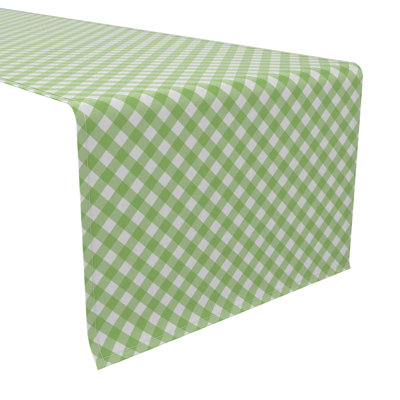 Rectangular Gingham Cotton Table Runner