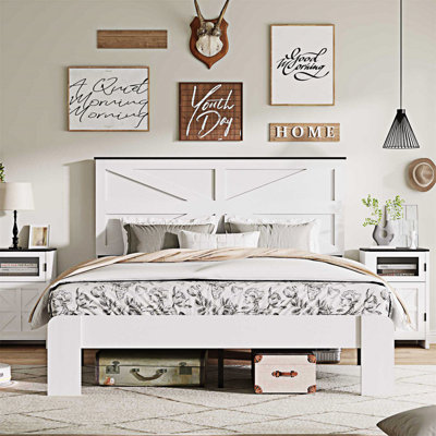 Wood Platm Bed Frame by Latitude Run