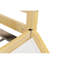 Lit superposé simple au-dessus d'un lit simple avec glissière, échelle, porte, barrières de sécurité, lit superposé en bois de pin massif, naturel-1908998715