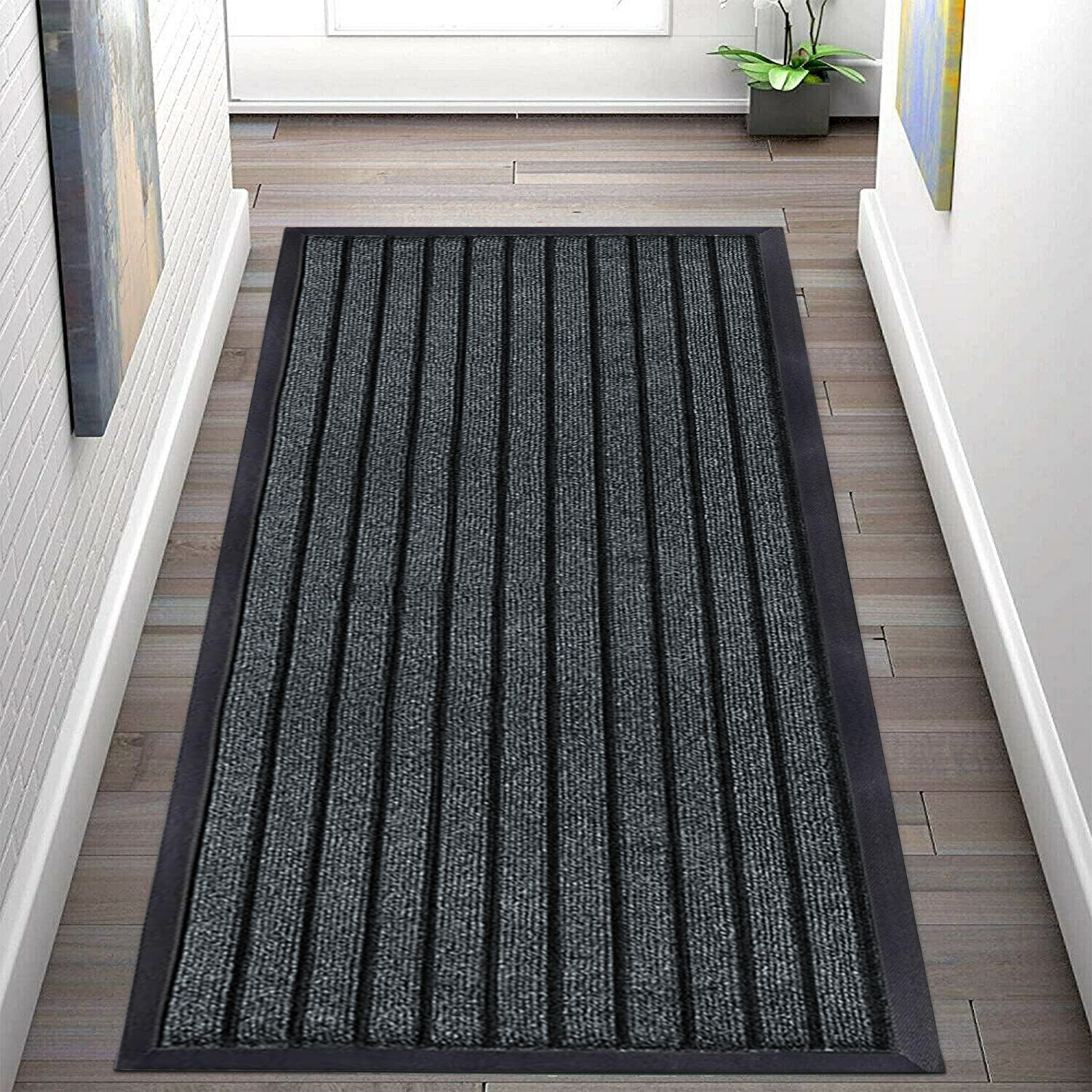 Kinadee Superior Non-slip Indoor/Outdoor Rubber Doormats 17 Stories Colour: Grey, Mat Size: Rectangle 60 x 90cm