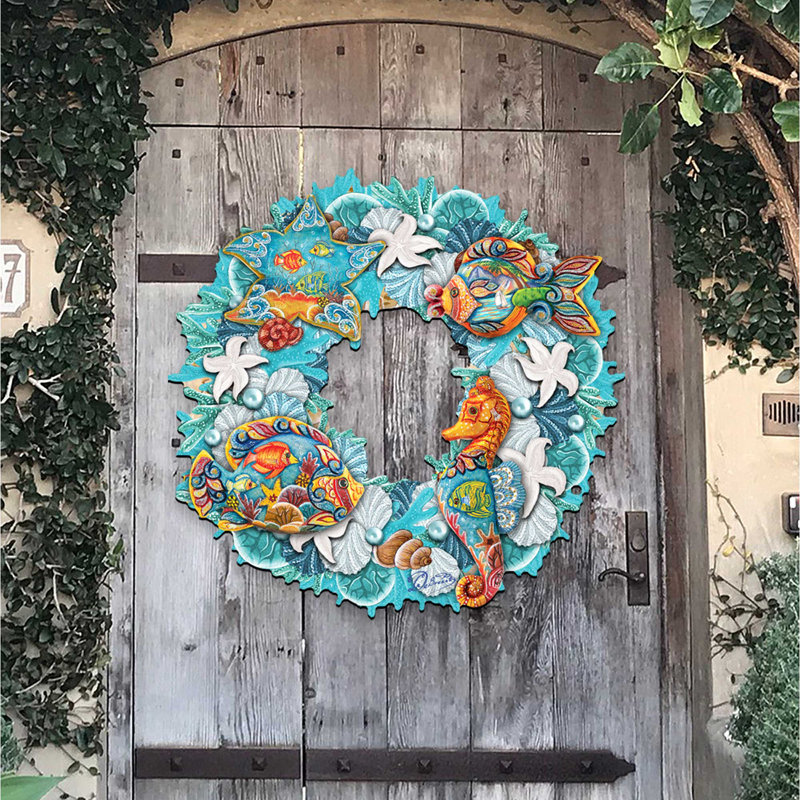 Handcrafted Faux Wood 20'' Wreath