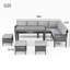 Ensemble de mobilier d'extérieur 7 pièces