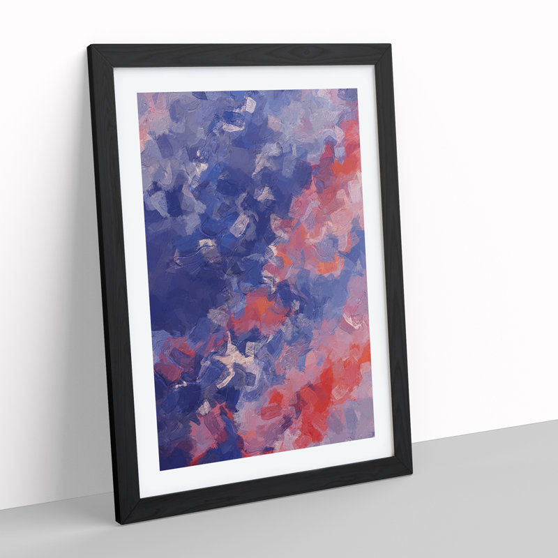 Announce The Truth - Single Picture Frame Painting, Black, 46cm H x 34cm W x 2cm D