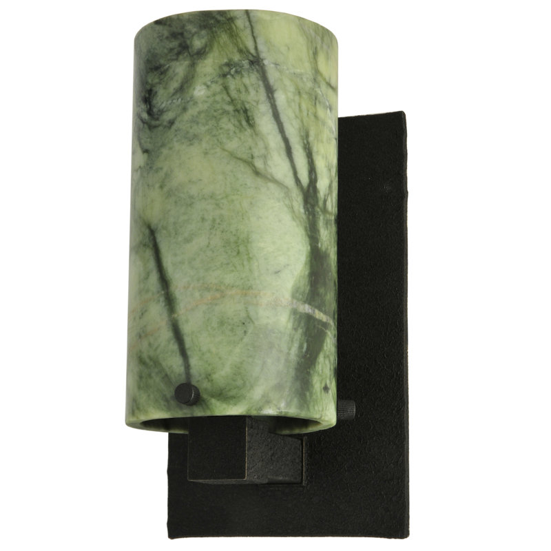 Applique murale 1 lumière MaupinPatternsin Cilindro Jadestone, H 8,5 po x l 4,5 po x P 5 po