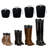  6pair (12sheets) 16in Boot Shaper Form Inserts Boots Support For Boot Black