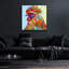 «Attentive Chicken» par Dean Russo, art mural en verre acrylique, 24 po x 24 po-101650402