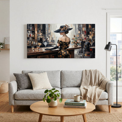 Ensemble élégant de tableaux sur toile pour bar (1 pièce)