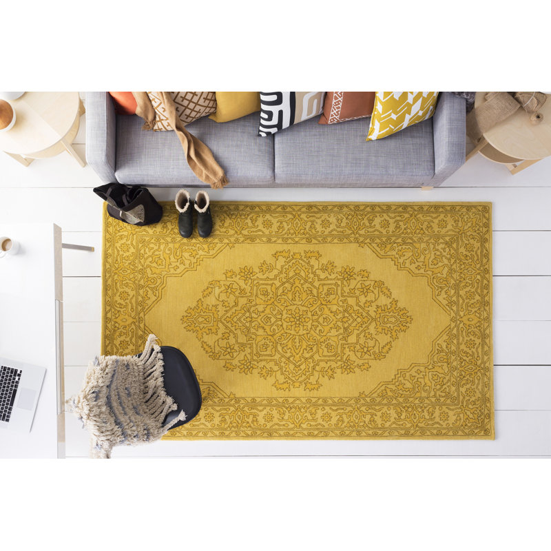 Wool Oriental Indoor Rug, Rectangle 4' x 6'