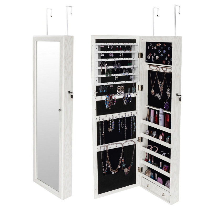 Armoire à bijoux avec miroir Jayvonna