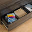 Armoire 6 barres au design pratique gris foncé