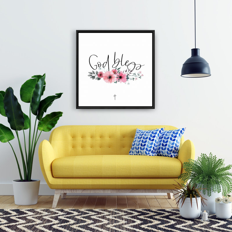 «God Bless Leaves», toile spirituelle | Art de la chambre à coucher
