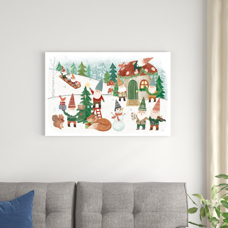 Gnomes des bois V, H 24 po x l 36 po