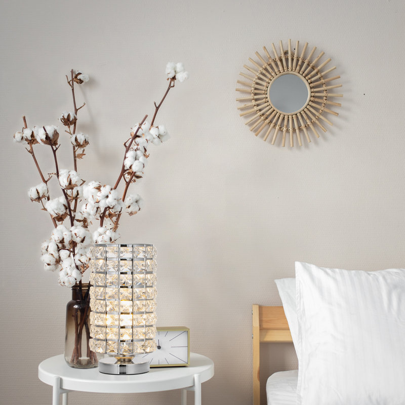 Lampe de table argentée 9,8 "