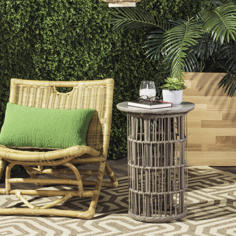 Outdoor Lennon Concrete Side Table