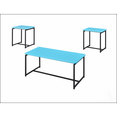 Ensemble de table basse et de table de bout en fibre de carbone 3 pièces, durable et élégant pour les espaces de vie modernes