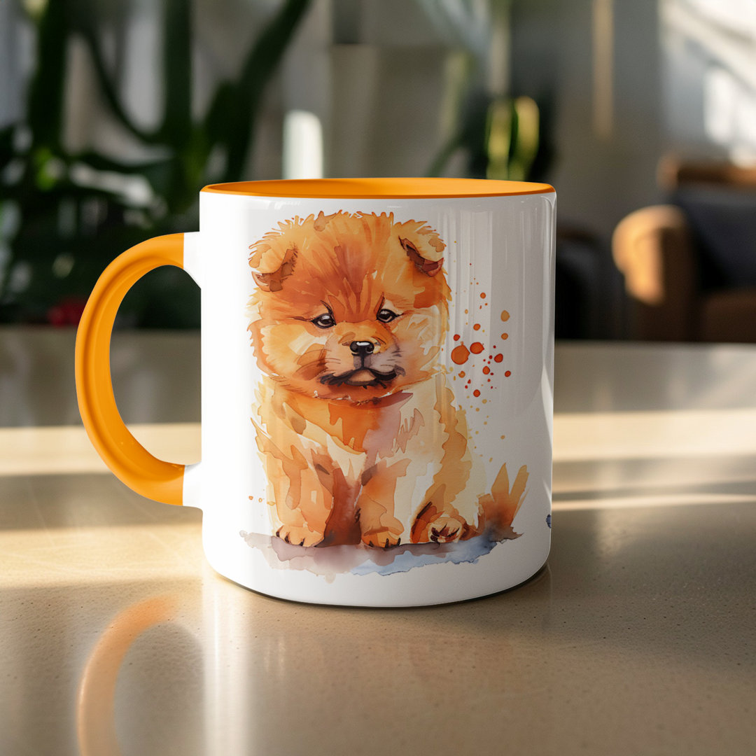 Cavalier Puppy Watercolor Design 11oz Coffee Mug