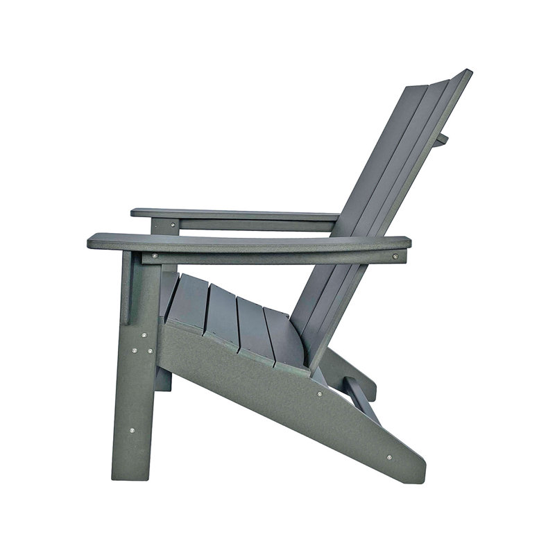 Chaise Adirondack d'extérieur Brazzell, gris