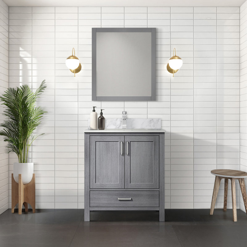 Meuble-lavabo gris patiné 30 po X P 22 po D