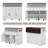 46.5'' Farmhouse Kitchen Island With Drape Of Beads, Power Outlet, Rolling Kitchen Cart On Wheels With Drop Leaf, 3 Doors , 3 Drawers And Internal Iron Shelf, For Kitchen, Dining Room, Black-731766553