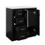 Meuble-lavabo 36 po avec lavabo en céramique, armoire de rangement moderne en bois massif avec 3 tiroirs et portes à fermeture douce-991021115
