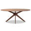 Oval Solid Wood Base Dining Table