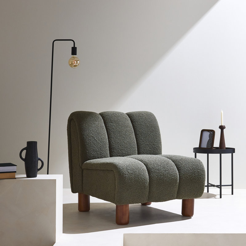 Quayshon Upholstered Accent Chair, Green