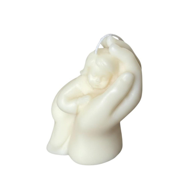 Bougie dimensionnelle pour bébé 3 po Jour ivoire au spa