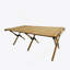 Table de salle à manger portative pliable en bois multifonctionnelle, intérieur naturel