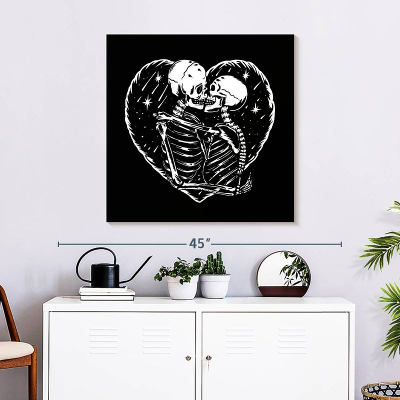 Hitzel Skeleton Romance, 30" H x 30" W